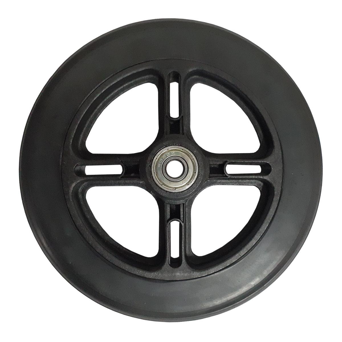 Roda 6 Polegadas Cadeira de Roda Obeso Com Rolamento Preta